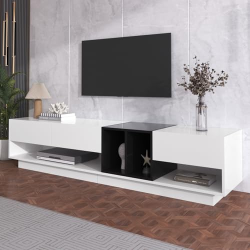 OLIVIBED Mesa de TV con 3 cajones mueble