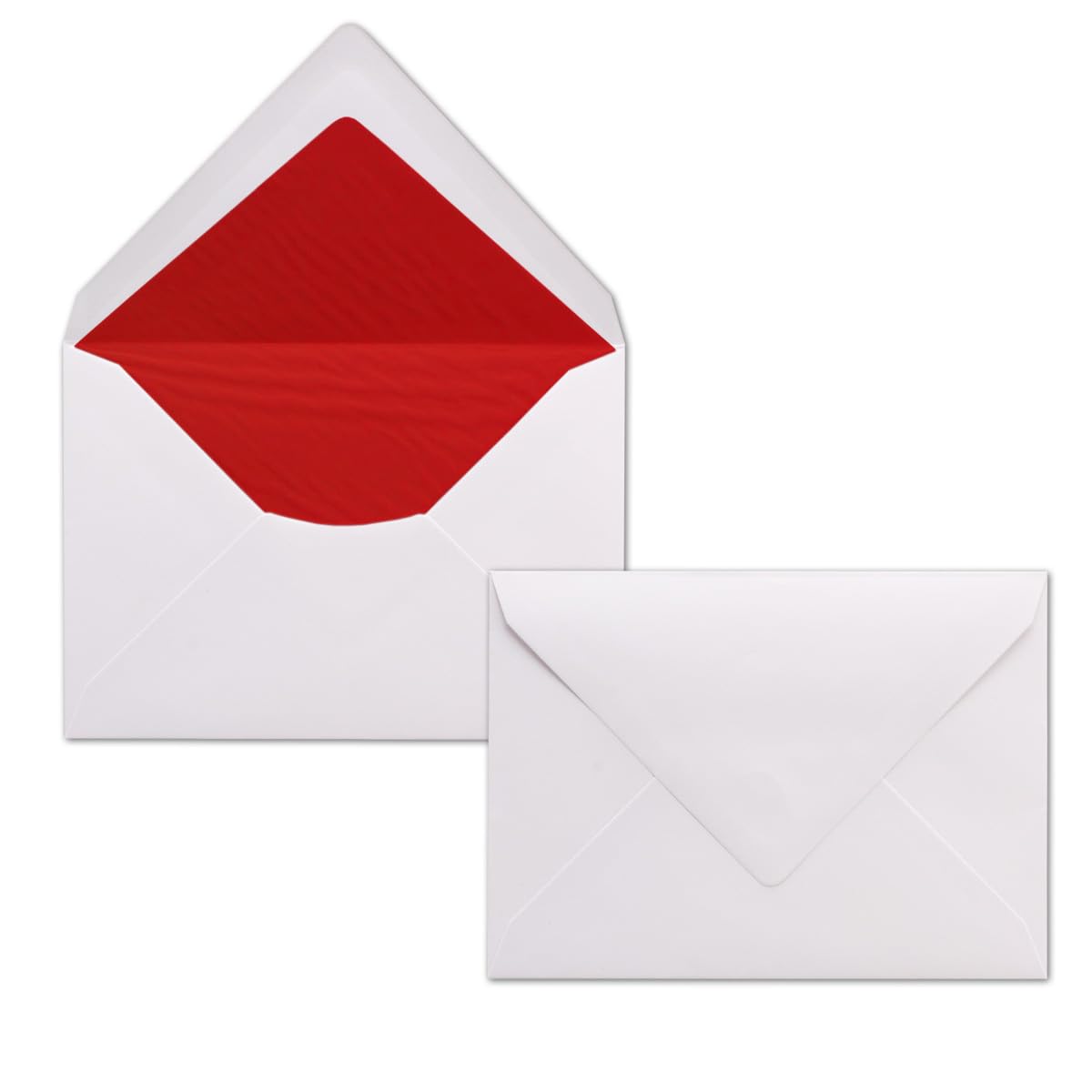 100 DIN C6 Sobres Con Seda Forro Blanco 112 X 160 Mm 90 G/m² Con Nassklebung Carta De Fundas Sin Ventana Para Invitaciones & Mensajes De Glüxx En Su Agent