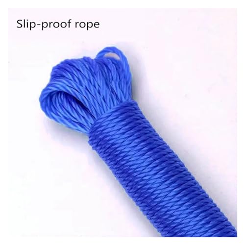 Corde à linge d'extérieur fixe multi-usage pour camping et jardin - 5