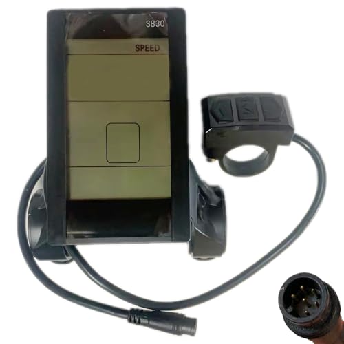 NULKOMMA Electric Bike LCD Display Control Panel with Waterproof 6 Pin Male Connector S830 Ebike Conversion Kit 36V USB Bike Speed Meter with Waterproof Connector by NULKOMMA - Used condition - US$36.15