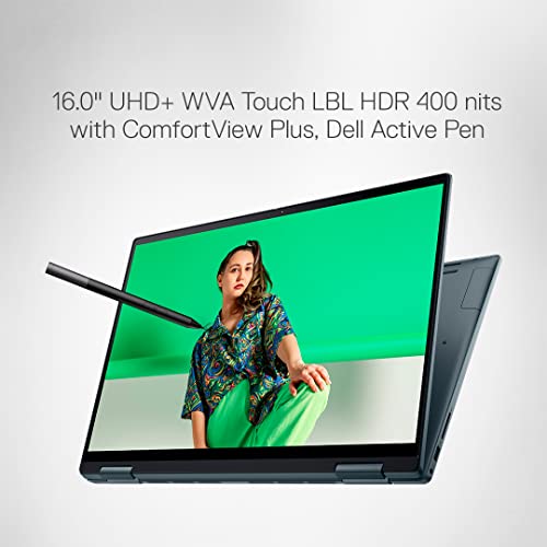 Image of Dell Inspiron 7620 2In1 Laptop,I7-1260P,16Gb Ddr4,512Gb Ssd,Nvidia Mx550 (2Gb Gddr6),16 inch (40.64Cms) Uhd+ Wva Touch 400 Nits,Active Pen,Win 11+ Mso'21,Dark Green (D560906Win9S,2.1Kgs),Intel