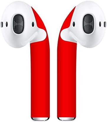 XY Skins Minimal and Stylish Protective Cover Wraps to Customize Apple AirPods, Easy Installation – Compatible with Apple Airpods (Red)