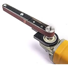 Pipe or Tube Sanding Attachment, Angle Grinder Conversion Tool Belt Sander Attachment Sturdy Steel Low Noise Impact High Stability Sand Belt Machine Pipe for Knife Gaps Hole