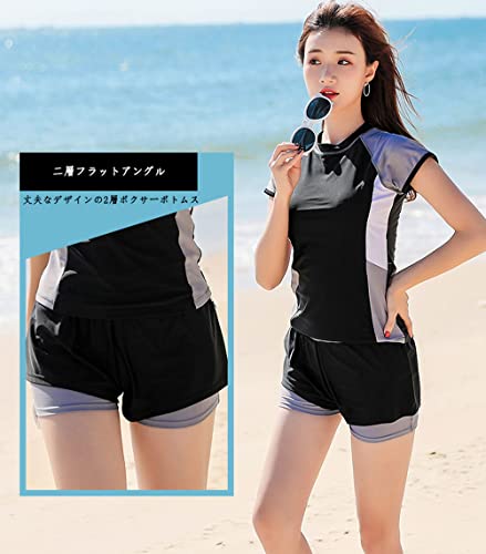Xinjd 水着 レディース 競泳水着 フィットネス セパレート 