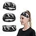 Crow Birds Sweatbands Sports Headbands for Men Women Fashion Non Slip Sweat Bands Moisture Wicking Hairbands Athletic Gym Workout Running Sweat Head Bands