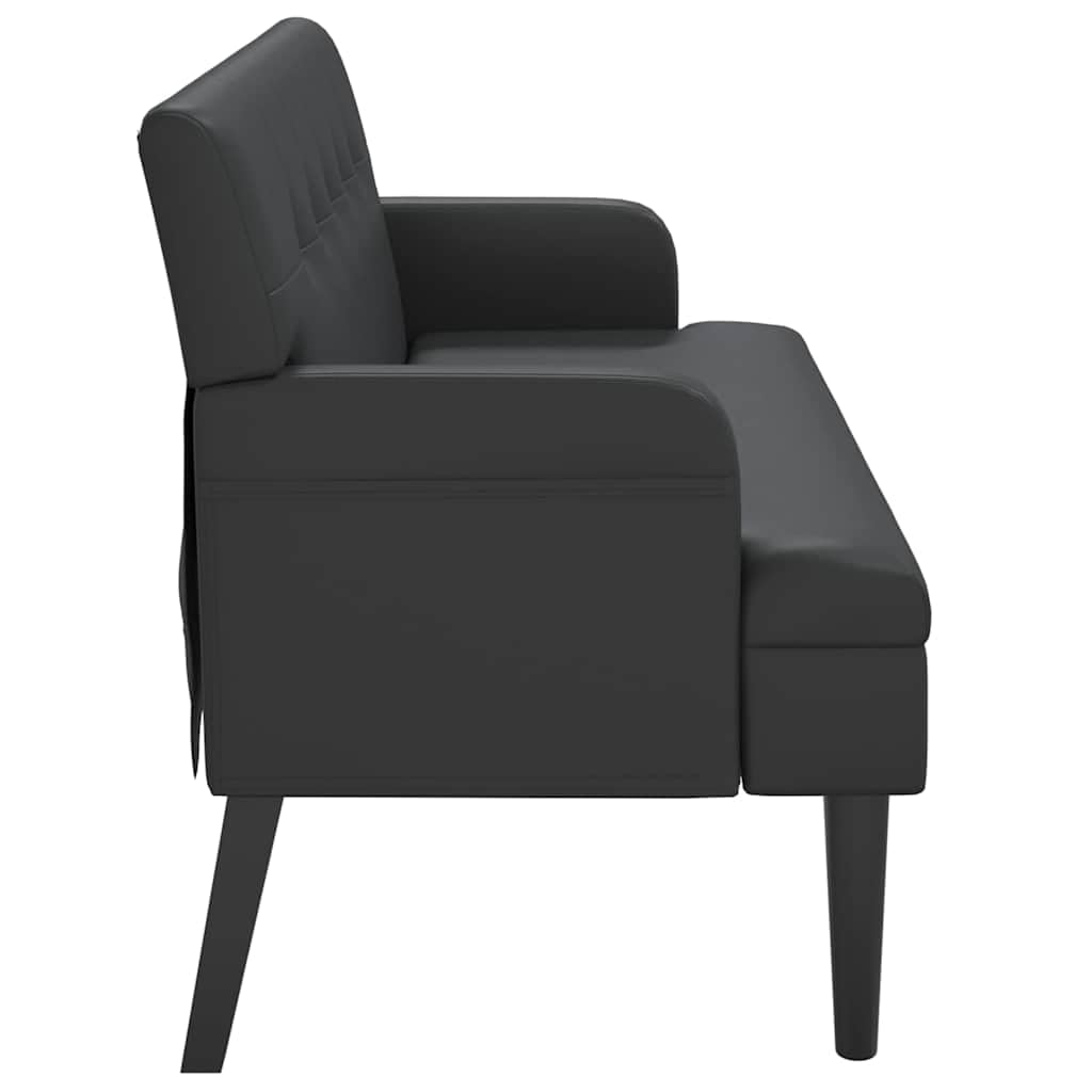 vidaXL Banc avec Dossier Noir 112x65,5x75 cm Similicuir