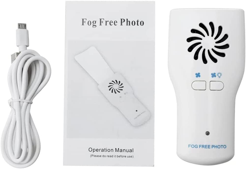 Dental Fog-Free Photography Mirrors, Dental Orthodontics Mirror Reflector, Intra-oral Teeth Inspection LED Mirror Wireless Charger & Fan mit 4 austauschbaren Spiegeln