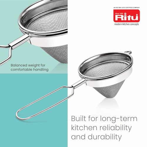 Image of RITU J-427 Medium Cone Strainer for Tea, Juice & Kitchen Filtering