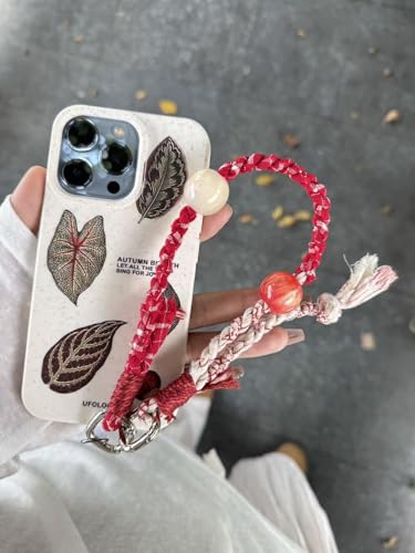 Correas de muñeca de algodón antipérdida para Samsung con diseño Cottagecore 7