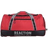 Kenneth Cole Reaction Greenwich 30' Polyester Wheeled Luggage Duffel Bag, Red
