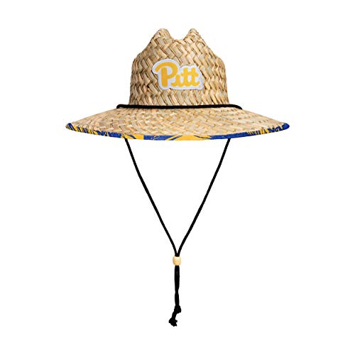 Image of FOCO Men's NCAA College Team Logo Floral Straw Sun Hat