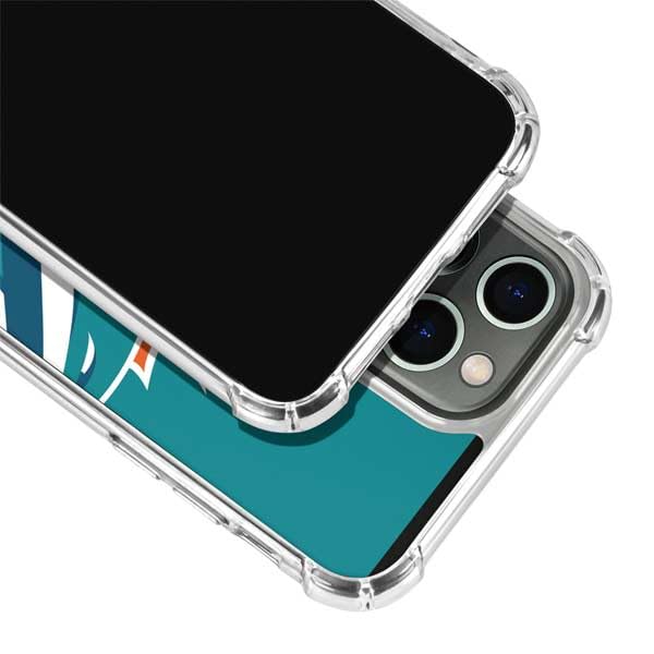Skinit Clear Phone Case Compatible with iPhone 13 Pro Max - Officially Licensed NFL Miami Dolphins Large Logo Design