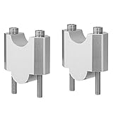 Farbe silber No Logo Che-peijian, 1Pair 2 Zoll Lenkerhalter Clamp Hohe Lifter Riser gepasst for Intruder M1800R 2\