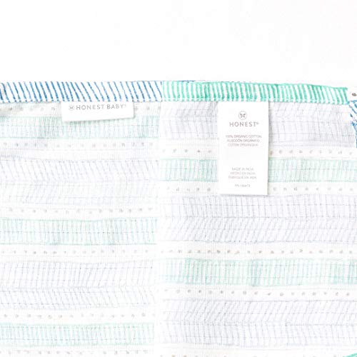 Image of HonestBaby Baby 100% Organic Cotton Swaddle Receiving Blankets (2 Pack)