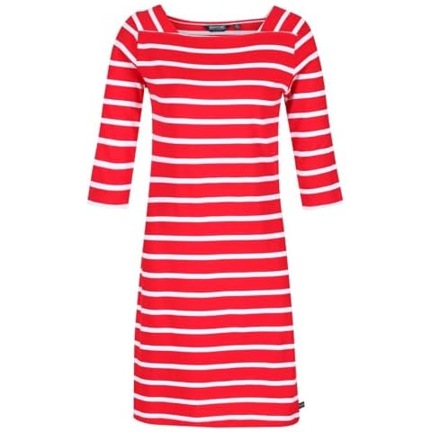 Regatta Women's Paislee Dress in True Red Stripe Cover