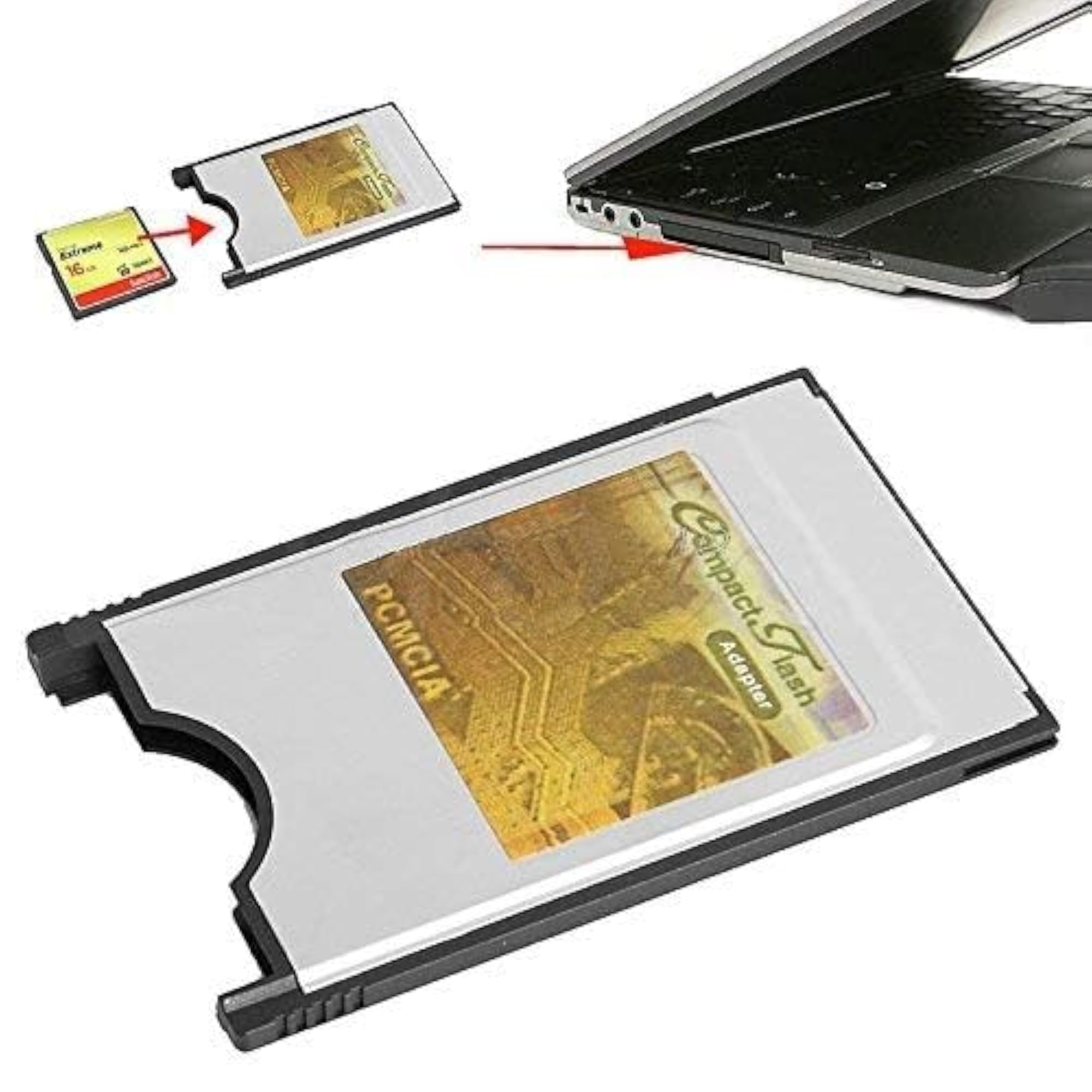 PCMCIA Adapter for Compact Flash Card, Notebook