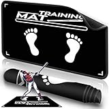 2F22E Baseball Hitting Mat,Outdoor Portable Batting Cage Mat,35.4 * 23.6 Inch Baseball and Softball Batter Stance Training Mat for improving The Batting Posture of Athletes of All Ages
