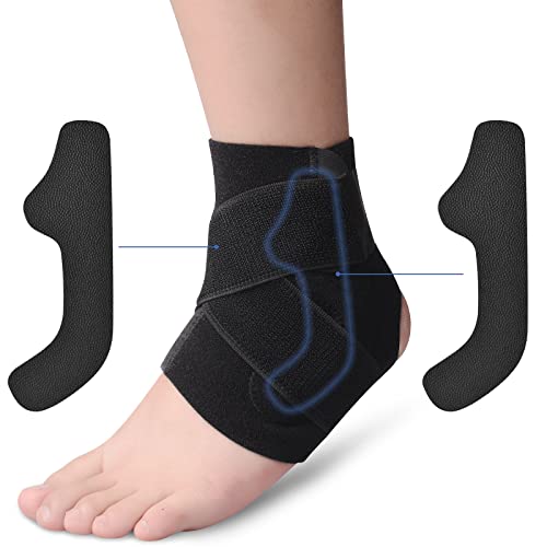 Sport Knöchelbandage Sprunggelenkbandage, Elastische Verstellbar Knöchelbandage, Bandage Fußgelenk, Fußbandage Sprunggelenk für Damen und Herren, Schnüren, Stabilisator für verstauchte Knöchel Cover
