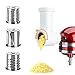 Produktbild KRISVI Hobel/Shredder Aufsätze für KitchenAid Standmixer, Gemüsehobel, Salat Shooter, Käsereibe für Küche, Küchenhelfer Asseccories Weiß