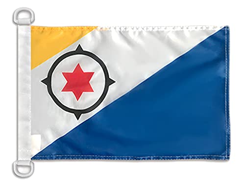 AZ FLAG - Bonaire Nautical Flag - 18'' x 12'' - For Outdoor and Boat - Bonaire Banner Knitted Polyester with Two Plastic Rings - Vivid Colors - 12x18 in - 45x30 Cm — image 1