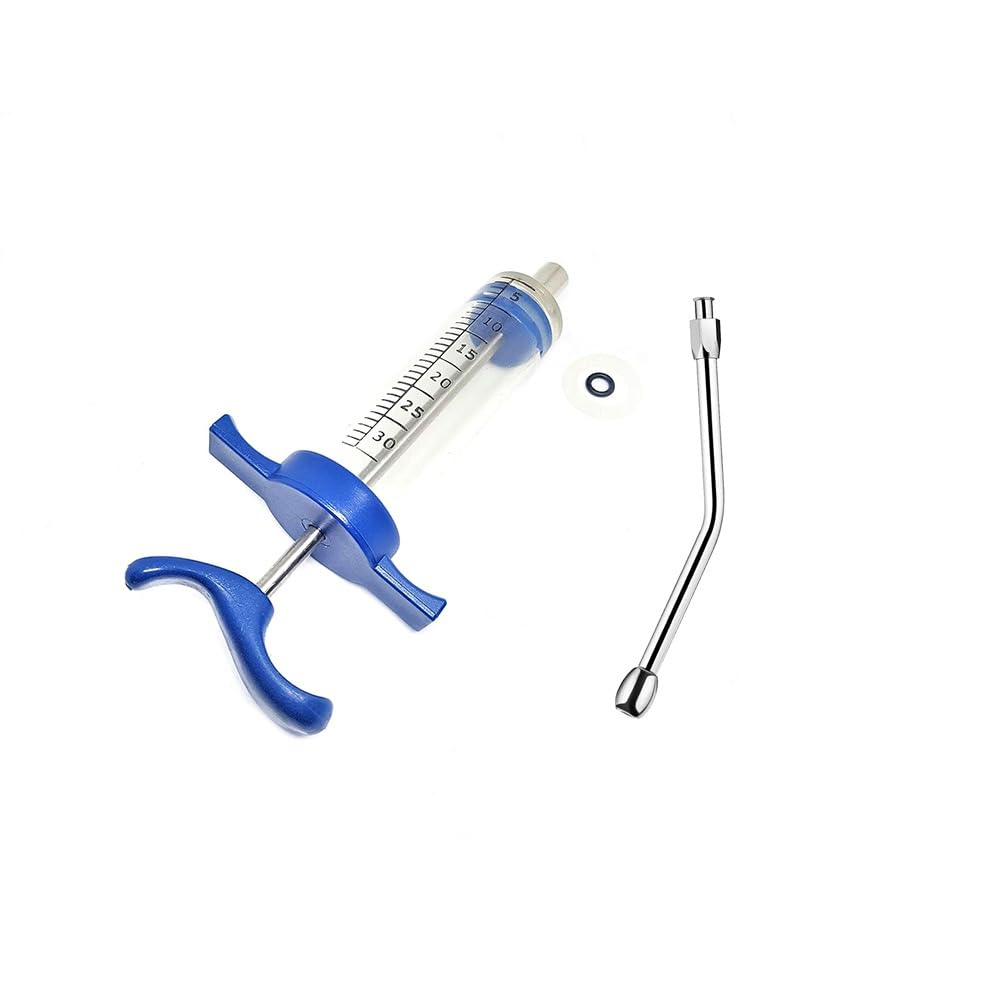 CJ farms and Agritech 30ml Oral Feeding Syringe | Transparent Thread Lock | Chrome Plated Brass Needle | Veterinary Use (B0CTTGS4PZ) Amazon Price History, Amazon Price Tracker