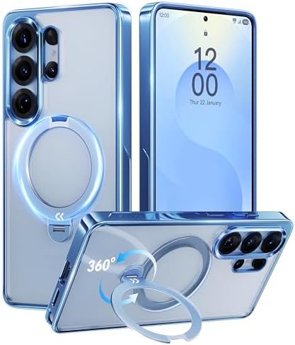 CASEKOO Official Blue Glossy for Samsung Galaxy S26 Ultra Case [3...
