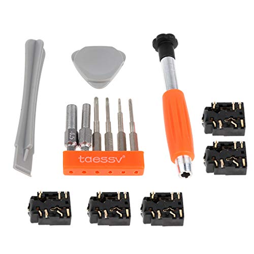 5 x portas de 3,5 mm para reparo de tomada de fone de ouvido para controle Microsoft Xbox One S + co