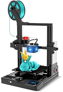 SUNLU T3 3D Printer, FDM 3D Printers with 250mm/s Printing Speed, Clog Detection, Auto Leveling, Break Detection, Power Failure Resume, XYZ-E Full Silent Motherboard, Printing Size 8.66x8.66x9.84 inch