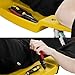 DNA MOTORING 48 Inches Heavy-Duty Low-Profile Roller Automotive Creeper with Padded Headrest, Yellow, TOOLS-00239-YL