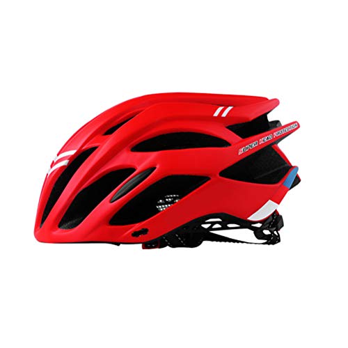 Casque de vélo Leikance EPS+housse PC pour VTT de route, rouge