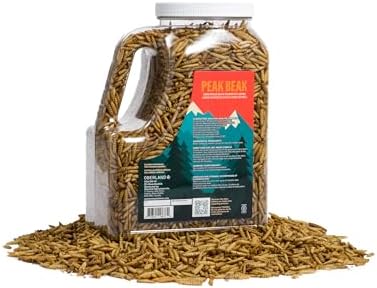 Peak Beak Dried Black Soldier Fly Larvae (BSFL) Treats, High Calcium Mealworm Replacement, for Chickens, Produced in Canada, 750g Container — view 6