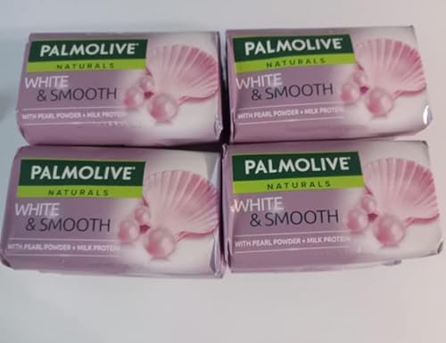 Palmolive Naturals White & Smooth With Pearl Powder & Milk Protein Bar Soap, 80 G / 2.8 Oz Bars, 3 In A Pack (Pack Of 4) 12 Bars Total #TOP2