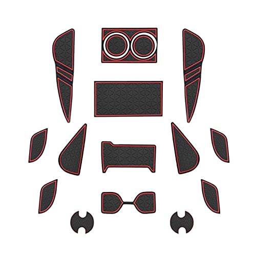 Tapis de rainure de porte Harrier 80 rouge anti-poussière protection vide-poche