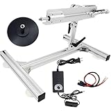 JQDML Reciprocating Cycle Linear Actuator Telescopic Motor 24V 120rpm High Torque 40lbs Stroke 1.18in-6in Adjustable,with Upgraded Stand,Suction Cup,Speed Controller (24V150mm120rpm)