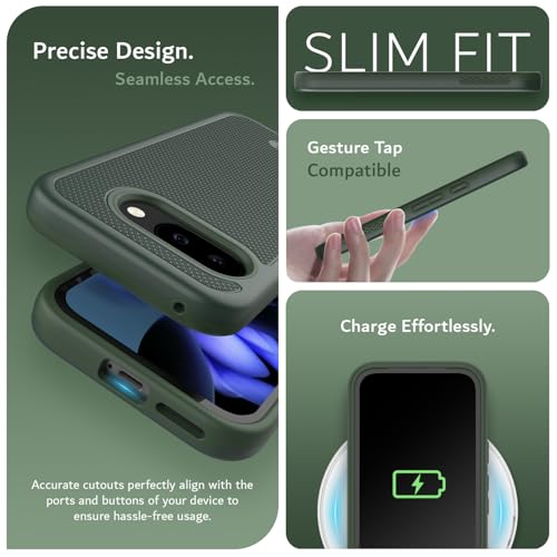 Image of TUDIA MergeGrip Magsafe Compatible for Google Pixel 9a Case - Pine Green