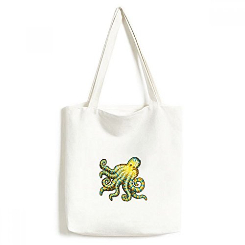 Sac fourre-tout poulpe lavable pour remplacer les emballages jetables cabas