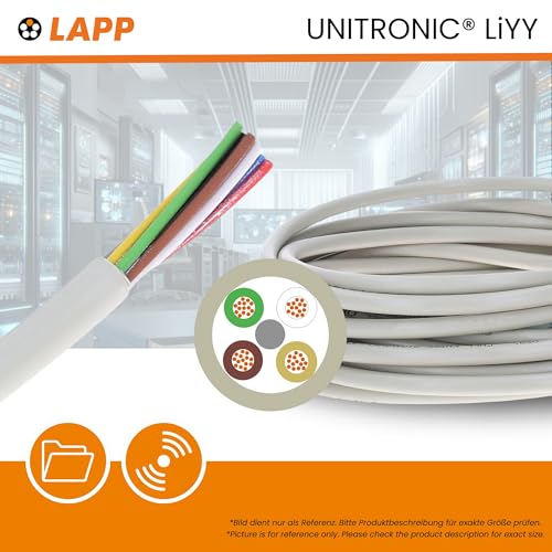 Cable de datos 10 m Lapp 0028604 LiYY con 4 conductores de 0,75 mm2 para control de alta precisión 2