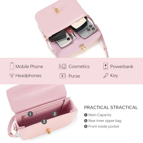 Image of LA FESTIN Genuine Leather Purse for Women Designer Shoulder Handbag Daliy