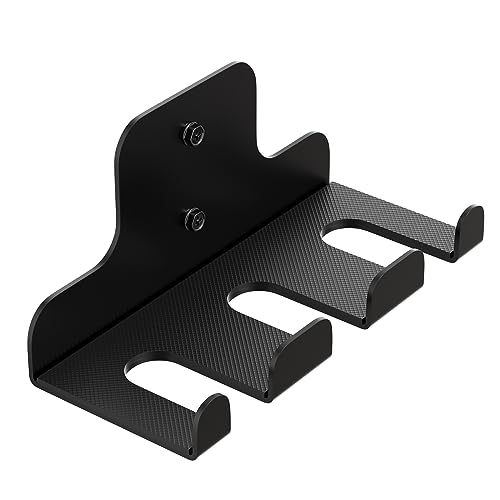 Image of JNIHEEP Olympic Barbell Hanger,Garage Gym Bar Wall Rack,Vertical Barbell Mount Rack,Black Powder Coated,Space Saving Commercial or Home Gym Accessory,Holds Under 33mm Bar Size