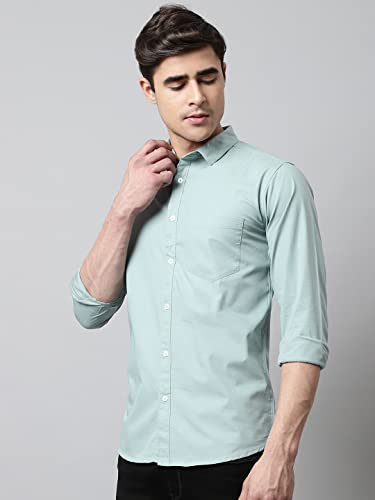 Image of Majestic Man Solid Slim Fit Casual shirt for men