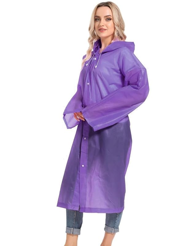 Image of CHACKO EVA Waterproof Rain Coat Hooded Outdoor Water Resistant Suit Portable Men and Women