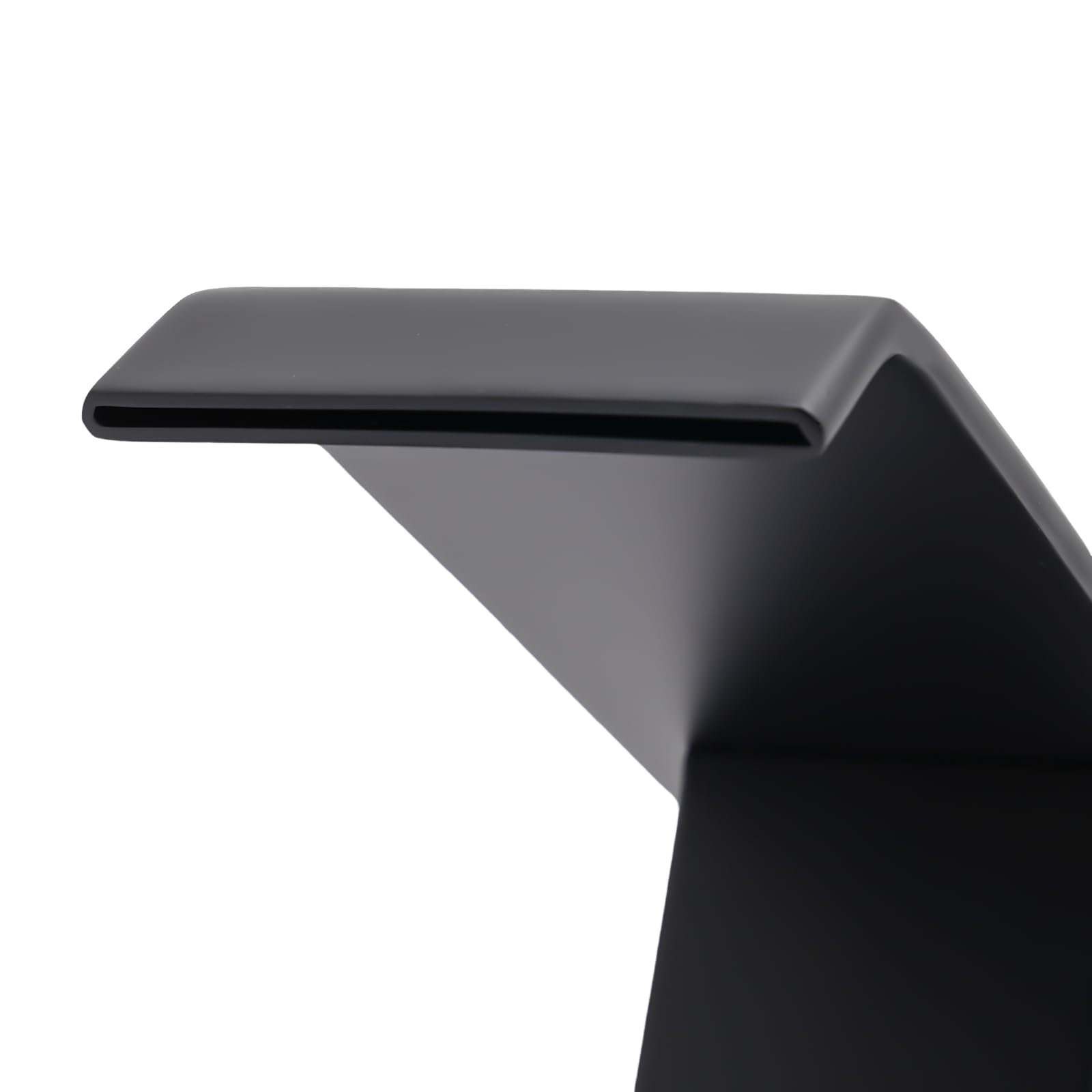 Grifo automático con sensor de infrarrojos, 31 cm de alto, sin contacto, cascada y válvula de temperatura ajustable para cocina y baño (negro)