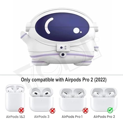 Image of YODI Case Cover for Airpods Pro|Pro 2|Airpods Pro 3|Airpods 4 Pouch, Silicone Cases with Cleaner Kit 360 Drop Protection,Shock-Resistant ((Astronaut, Airpods Pro /Pro 2)