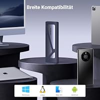 UGREEN NVMe M.2 USB 3.2 SSD Gehäuse-Adapter mit Kühlkissen 10 Gbps, M.2 NVMe Festplatten Docking Station für NVMe PCIe M-Key/M+B Key in 2230/2242/2260/2280 mit USB CC und AC Kabel Werkzeuglos(Silver) – Ansicht 5