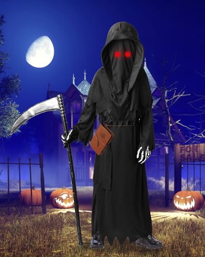 Disfraz Oskiner Grim Reaper para niños miniatura 5