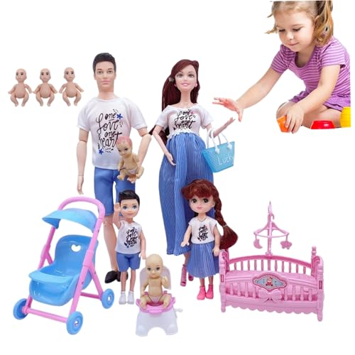 Poupée familiale enceinte avec accessoires pour expliquer la naissance - 6