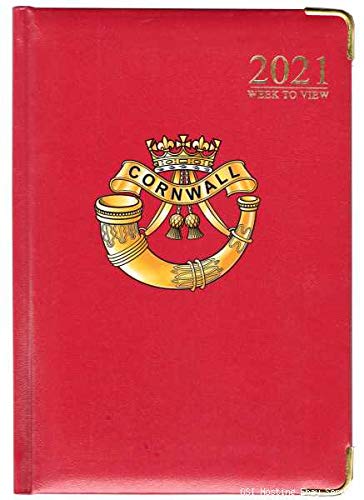 Badges On MugsDuke of Cornwall's Light Infantry A4 desk diary, red