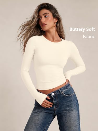 Image of Trendy Queen Womens Long Sleeve T Shirts Fall Fashion Basic Y2K Tops 2026