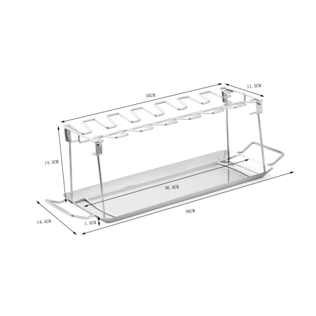 Support de Cuisson Pliable pour Cuisses de Poulet en Acier Inoxydable