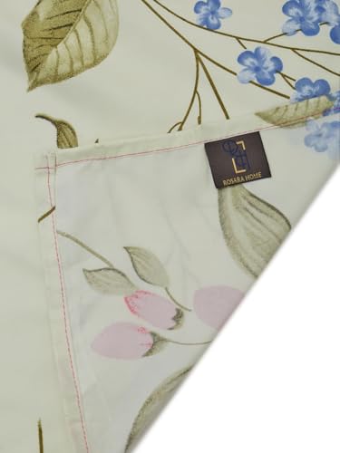 Image of ROSARAHOME 180 TC Microfiber Flat Queen Size Double Bed Bedsheet with 2 Pillow Cover| Bedsheet:240cmx225cm Pillow Covers:45cmx70cm,Floral Multicolor